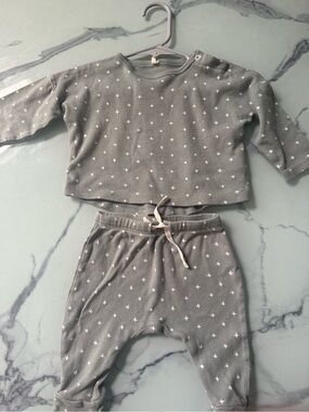 Quincy Mae Mint Green  Star-Print 2 piece Outfit